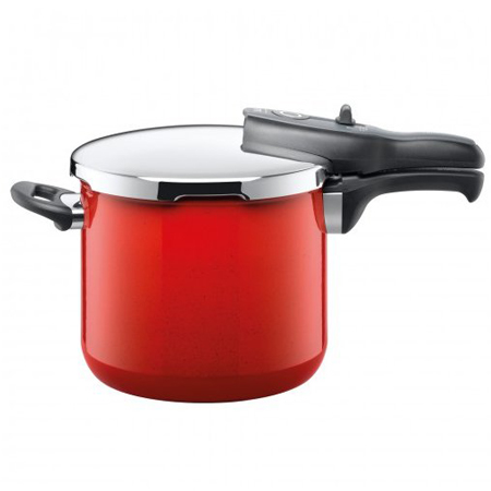 Tlakový hrnec Sicomatic t-plus Silit červený 22 cm 6,5 l a